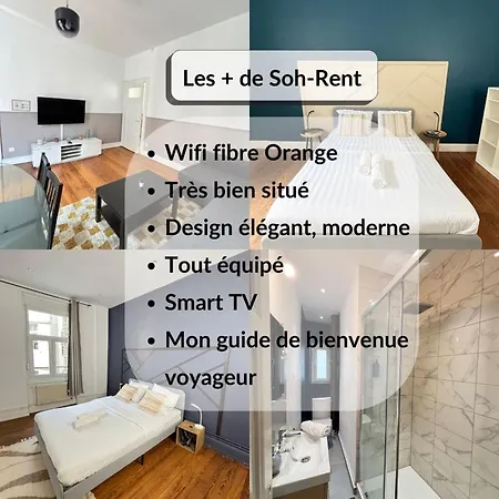 Apartment Soh Rent 3 Pieces Gare 3 - Tv - Wifi - Balcon Straßburg